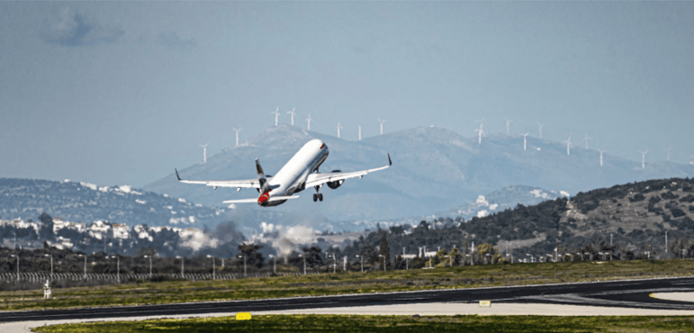 Airplane taking off