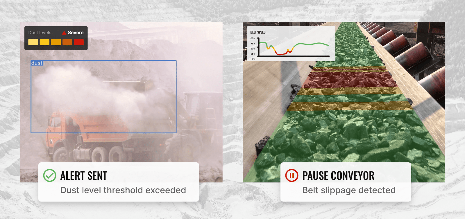 Featured image: New Dust Detection and Conveyor Belt Slippage AI Apps for the Mining Industry - Read full post: Enhancing Safety & Efficiency - New AI Video Analytic Apps for the Mining Industry