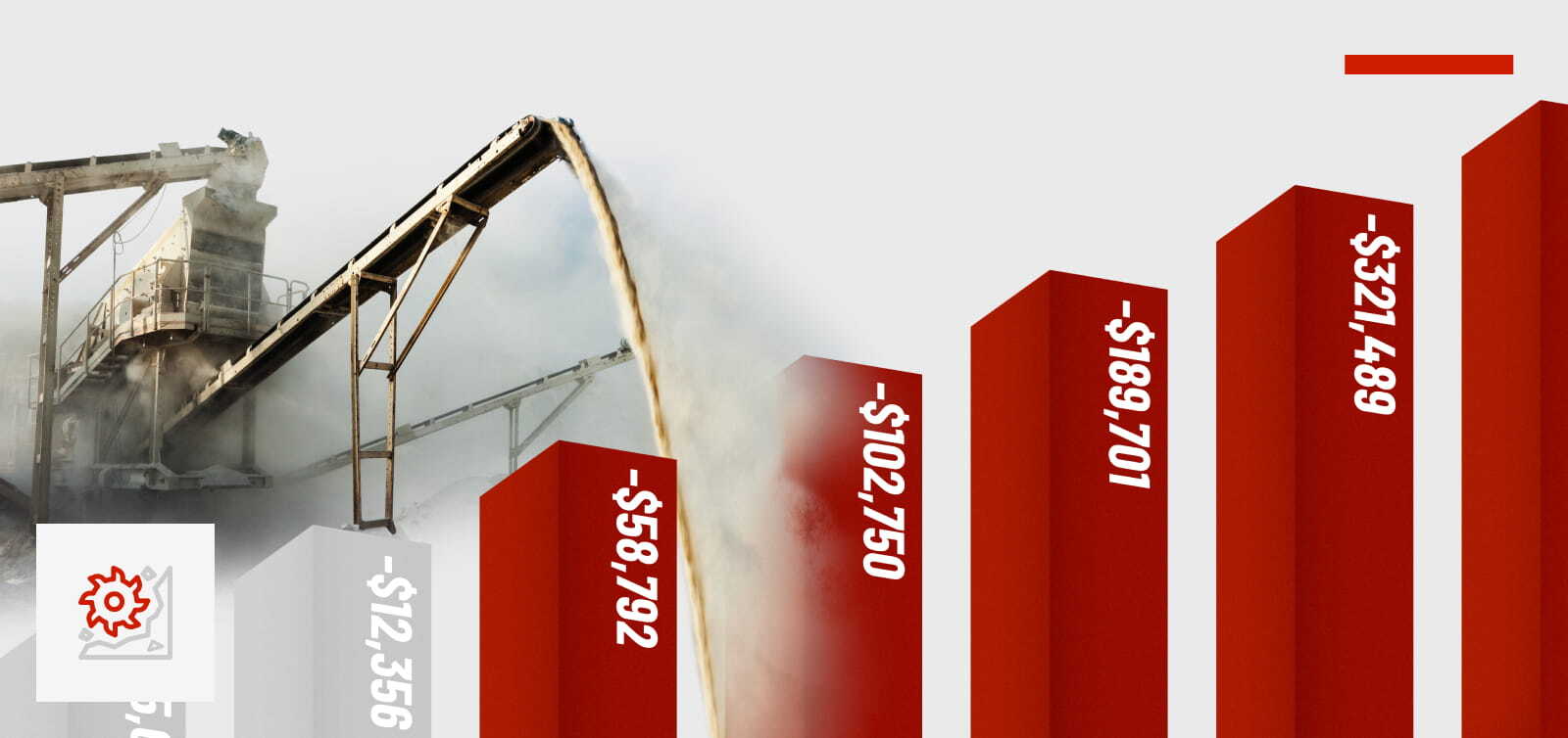Featured image: Mining conveyor losing material as a rising red bar highlights the growing cost of periodic inspections. - Read full post: The Monitoring Gap Costing Mining Operations More Than You Realise
