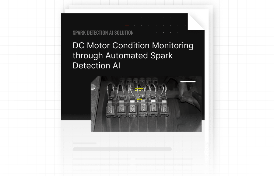 Solution brief for Automated Spark Detection AI for DC Motor Condition Monitoring
